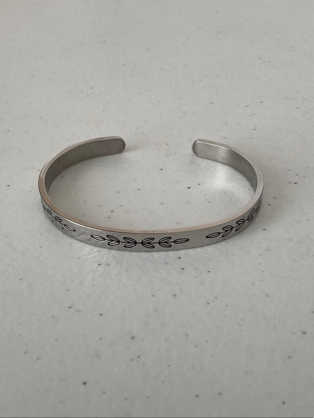 Tony and Sandy Engraved Sentimental Open Cuff Bracelet